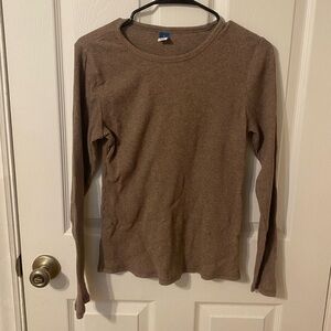 Old Navy Ribbed Long Sleeve Tee- Women’s Large